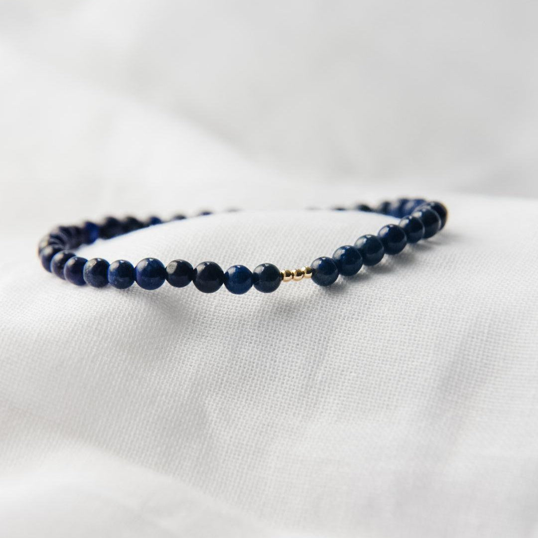 Lapis Lazuli Gemstone Bracelet-bracelet-January Eleven