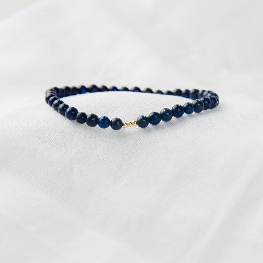 Lapis Lazuli Gemstone Bracelet-bracelet-January Eleven