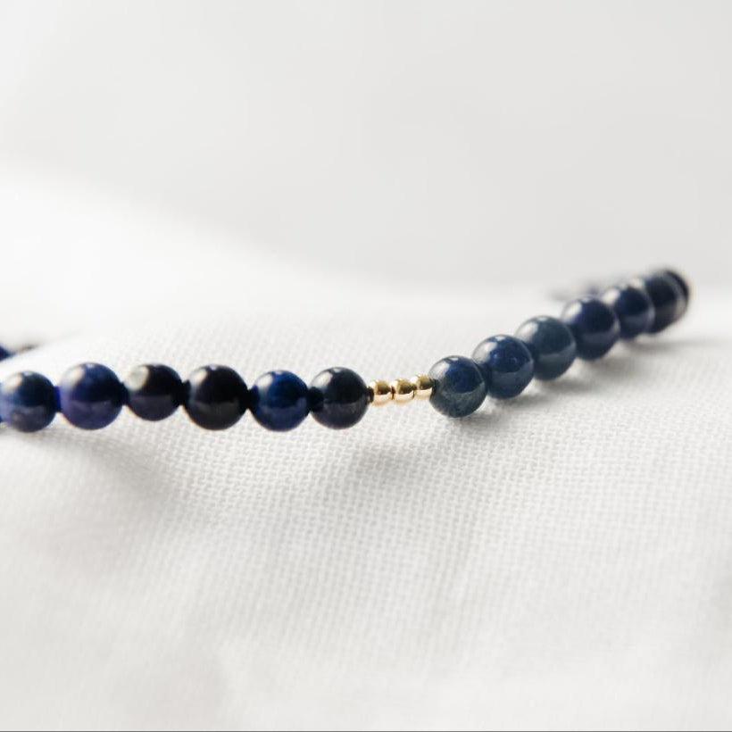 Lapis Lazuli Gemstone Bracelet-bracelet-January Eleven